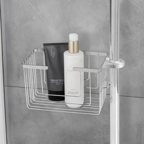 Рафт за баня без пробиване от неръждаема стомана в блестящо сребрист цвят Valognes – Wenko