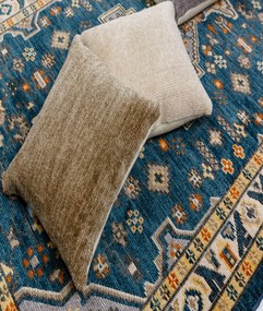 Килим за антре (80 x 300) 80030B - Петролово синьо