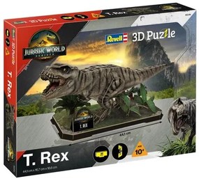 Пъзел, Revell, Джурасик свят Т-рекс 3D, 45 части