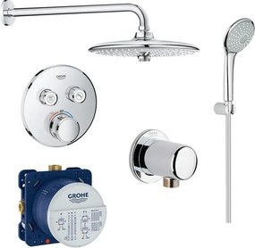 Комплект 5 в 1 вграждаем термостат и душ система с душ пита и ръчен душ