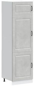 853631 vidaXL Кухненски шкаф, Kalmar, бетонно сив, инженерно дърво