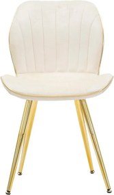 Кремави трапезни столове в комплект 2 бр. Paris – Mauro Ferretti
