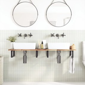 3279660 vidaXL Плот за баня, необработен, 160x40x2 см, масивно дърво акация