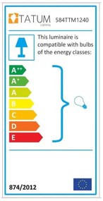 Осветително тяло за таван в златисто с метален абажур 52x102 cm Dram – Opviq lights