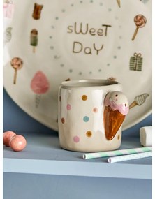 Бежова керамична детска чаша 255 ml Creamy – Bloomingville Mini