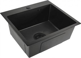 Стоманена мивка Leo 50 Black