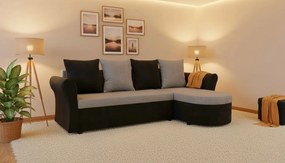 Ъгъл диван Dimus-Black - Gray