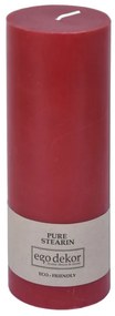 Червена приятелска свещ, време на горене 60 ч. Eco - Eco candles by Ego dekor
