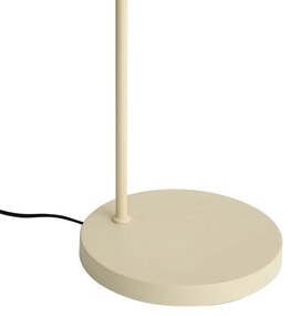 Japandi дъгова подова лампа бежова с абажур - Bida
