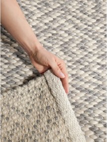 Светлосив/кремав ръчно изработен вълнен килим 160x230 cm Lyon Beans – Elle Decoration