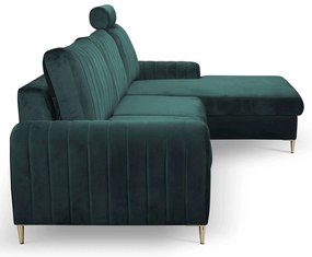 Ъглов диван Monte-Зелена
