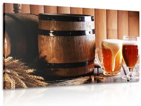 Картина на платно – Бира с буре