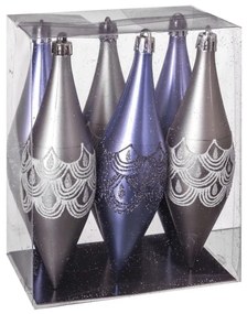 Коледни орнаменти в комплект от 6 броя Icicle - Casa Selección