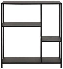 Черна метална библиотека 80x86 cm Newcastle – Actona