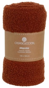 Одеяло от шерпа в тухлен цвят 130x160 cm Sherpa Bouclé – Casa Selección