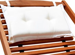 Сгъваем градински шезлонг 166 x 70 x 70 cm с облегалка за глава