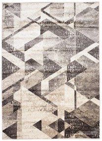 Универсален модерен килим с геометрична шарка в кафяви нюанси Ширина: 140 см | Дължина: 200 см