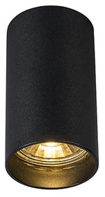 Интелигентен модерен прожектор черен вкл. WiFi GU10 - Tuba