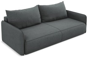 Сив разтегателен диван с място за съхранение 216 cm Nanea – Makamii