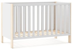 Бяло/естествено детско легло 60x120 cm Esteban - Marckeric