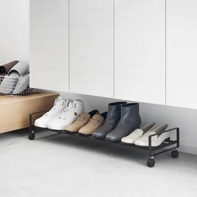 Черен метален стелаж за обувки 83,5x14,5x27,5 cm Tower – YAMAZAKI