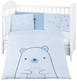 KIKKA BOO Сет 6 части 70х140 BEAR WITH ME BLUE