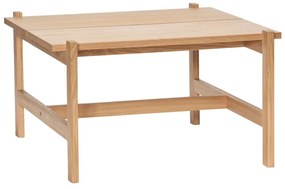 Масичка за кафе с дъбов плот в естествен цвят 80x80 cm Dash – Hübsch