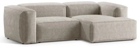 Бежов ъглов диван от рипсено кадифе (десен ъгъл) Bergano – Cosmopolitan Design