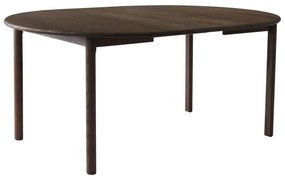 Кафява кръгла сгъваема трапезна маса от масивен дъб ø 120 cm Noor – Hammel Furniture