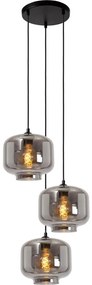 Lucide 46413/13/65 - Пендел MEDINE 3xE27/40W/230V опушен