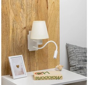 Brilagi - LED Аплик NUBILA 1xE27/25W/230V + LED/3W бял/кремав