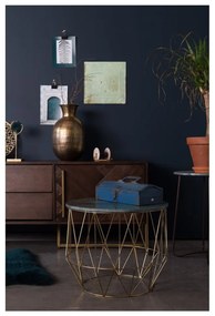 Масичка за кафе с мраморен плот , ⌀ 51 cm Boss - Dutchbone