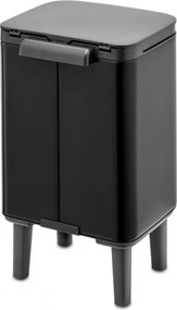 Кош за боклук Brabantia Bo Small Hi 1006641, 4 л, Плавно и безшумно отваряне, Противоплъзгаща основа, Черен