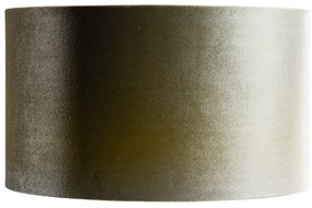 Кадифена абажура зелена със златно покритие 35/35/20