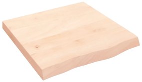 3156289 vidaXL Плот за маса, 60x60x(2-6) см, необработен масивен дъб