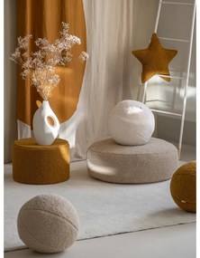 Светлокафяв детски пуф от букле Round – Wigiwama