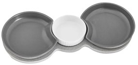 Комплект от 3 купи за сервиране с поднос , 38 x 16,5 cm Yin&Yang - Villa Altachiara