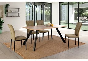 Каки трапезни столове в комплект от 4 бр. Holly – Marckeric