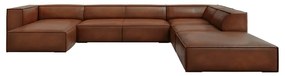 Ъглов диван от кафява кожа (десен ъгъл) Madame - Windsor &amp; Co Sofas