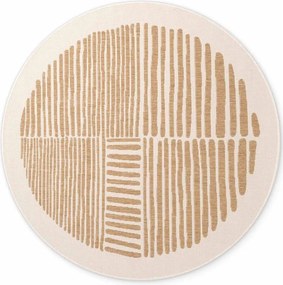 Кремав/в естествен цвят кръгъл килим за открито и закрито ø 200 cm Haringey Bounds – Ted Baker