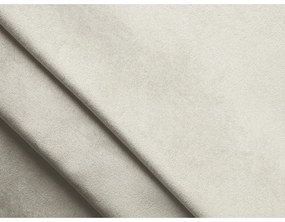 Бял кадифен ъглов диван (десен ъгъл) Moana – Makamii