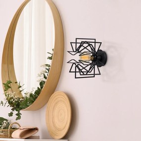 Черна стенна лампа Nemrut – Opviq lights