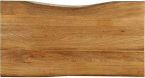 370767 vidaXL Плот за маса, 110x60x2,5 см, жив ръб, масивно дърво манго