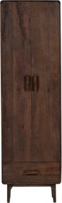 Шкафче от масивно манго в тъмно естествен цвят 60x200x35 cm Liya – WOOOD