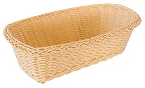 Панер водоустойчив PVC правоъгълен натурал голям 26x14x9см (VH06N)