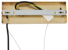 Дизайнерска висяща лампа златна с дъгово стъкло 8 светлини - Uvas