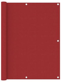 Sonata Балконски параван, червен, 120x500 см, оксфорд плат