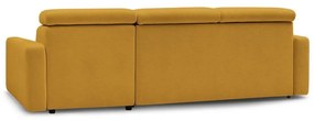 Разтегателен ъглов диван в цвят горчица (променлив) Monaco – Bobochic Paris