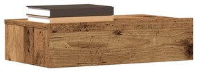 3329159 vidaXL Нощно шкафче Старо дърво 60x35 cm Инженерна дървесина