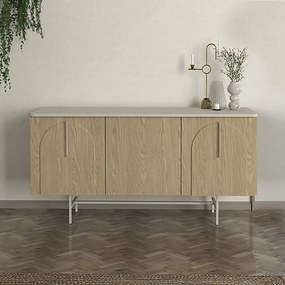 Рота меламинов конзола в пясъчен - цвят рота дъб 150x45x76.5см.